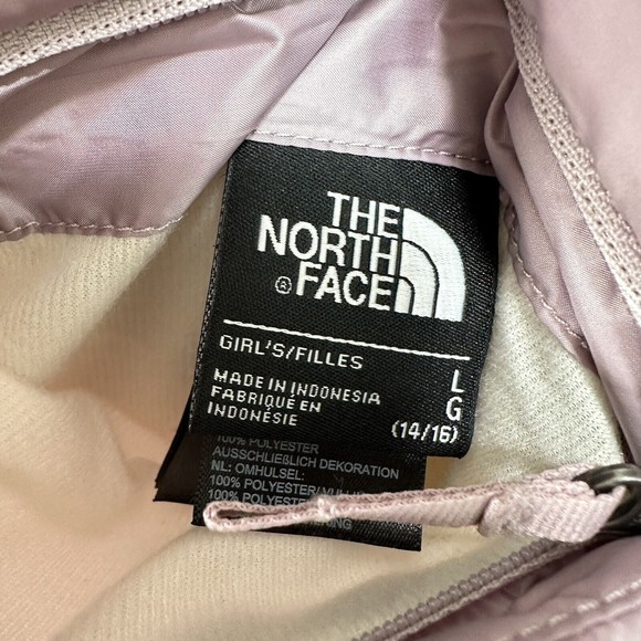 The North Face Jacket Coat Size 14/16 Large Girls Mossbud Parka Purple Lavender - Picture 8 of 8